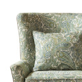 Flower Fabric Leisure Armed Accent Chair